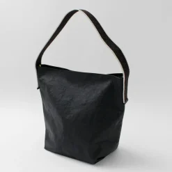 SENTI Shoulder Bags^/ Dyneema Leather Box Type Shoulder Bag black