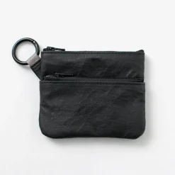 SENTI Other Bags^/ Dyneema Leather Double Zipper Pouch