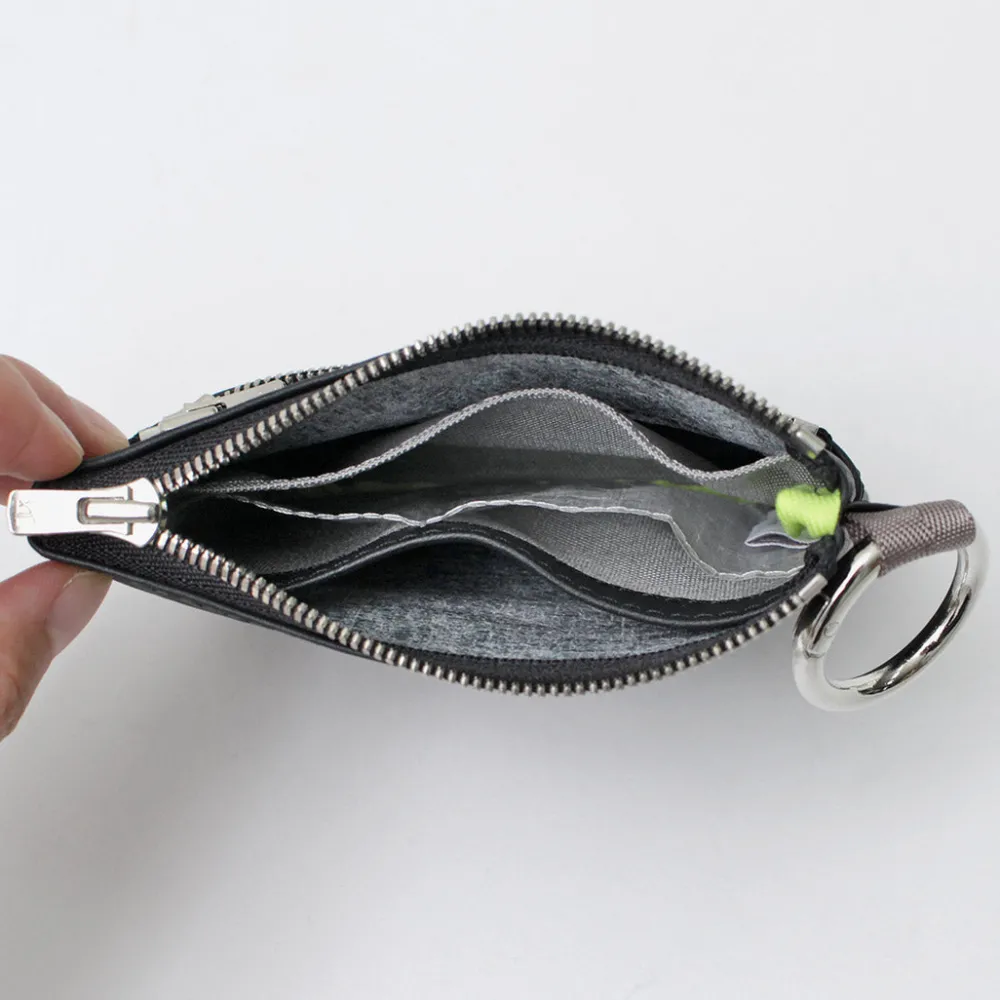 SENTI Other Bags^/ Dyneema Leather Double Zipper Pouch