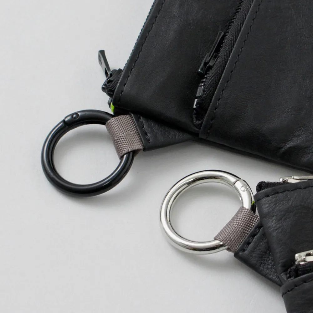 SENTI Other Bags^/ Dyneema Leather Double Zipper Pouch