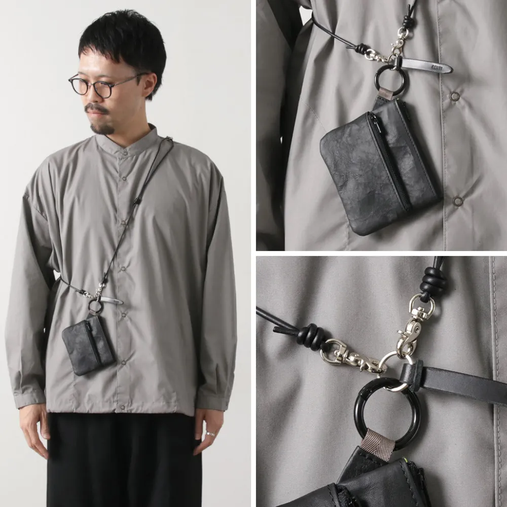 SENTI Other Bags^/ Dyneema Leather Double Zipper Pouch