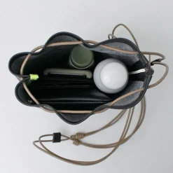 SENTI Shoulder Bags^/ Dyneema Leather Drawstring Bag L