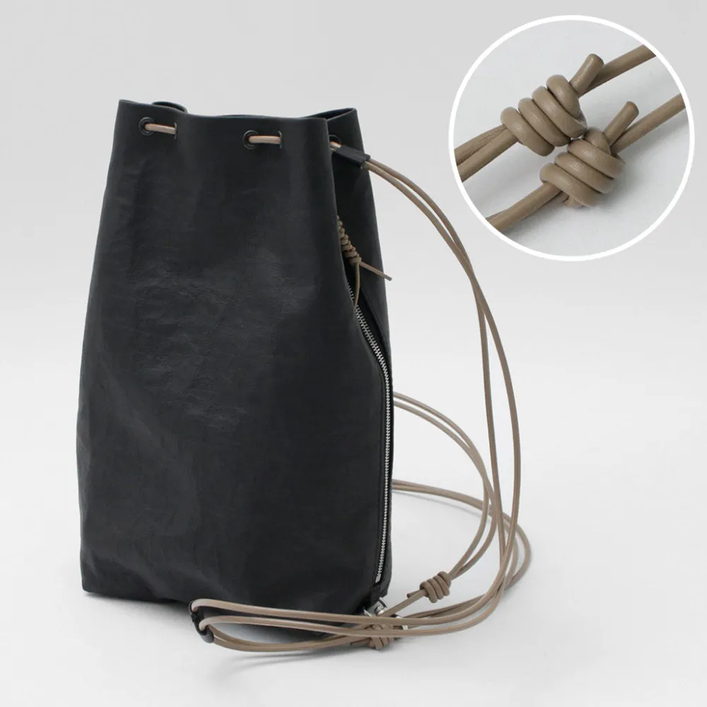 SENTI Shoulder Bags^/ Dyneema Leather Drawstring Bag L
