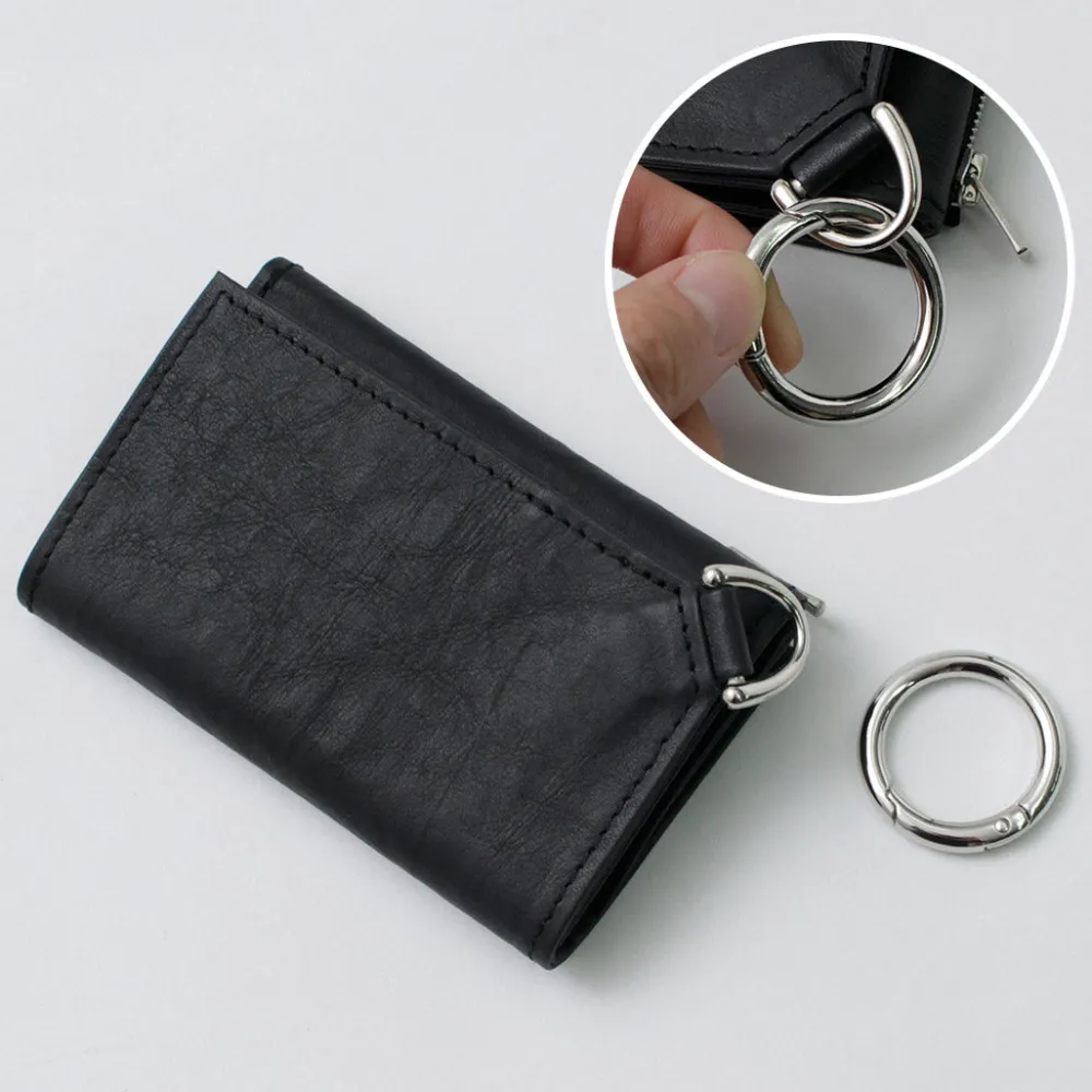 SENTI Wallets^/ Dyneema Leather Trifold Slim Wallet black