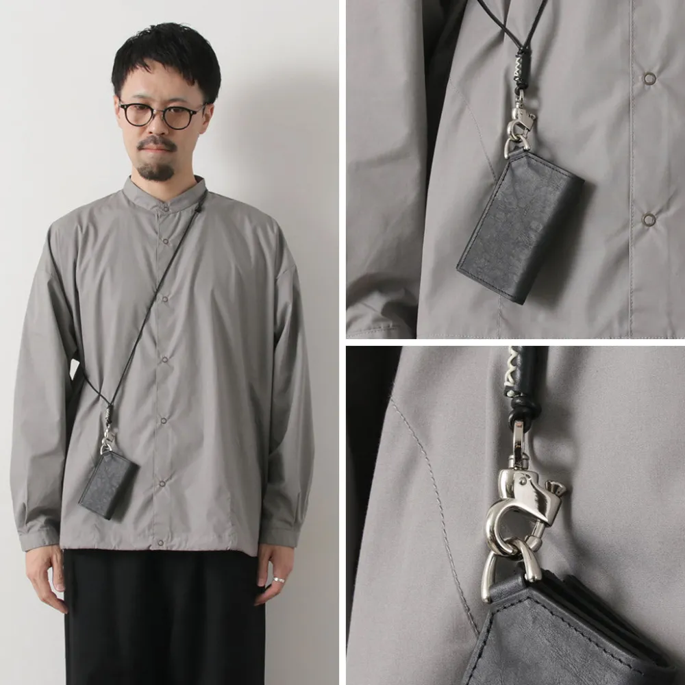 SENTI Wallets^/ Dyneema Leather Trifold Slim Wallet black