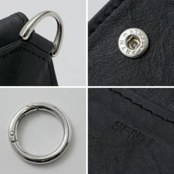 SENTI Wallets^/ Dyneema Leather Trifold Slim Wallet black