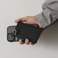 SENTI Wallets^/ Dyneema Leather Trifold Slim Wallet black