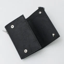 SENTI Wallets^/ Dyneema Leather Trifold Slim Wallet black