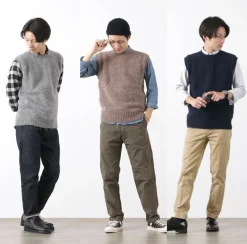 SHETLANDWOOLLENCO Knits^/ Plain Shaggy Dog Crew Neck Knits Vest