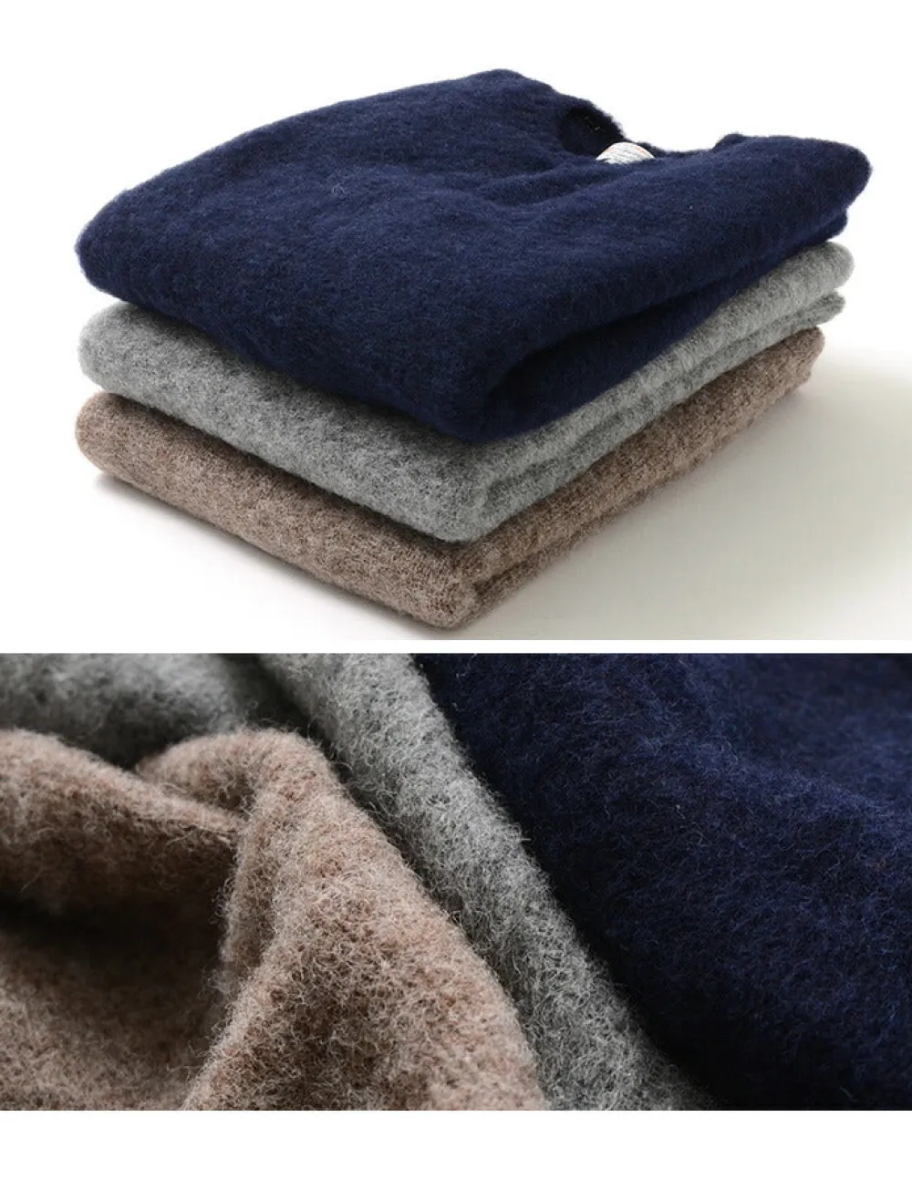 SHETLANDWOOLLENCO Knits^/ Plain Shaggy Dog Crew Neck Knits Vest