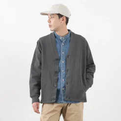 SI Cardigans^/ Moss Stitch Pigment Cardigan