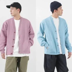 SI Cardigans^/ Moss Stitch Pigment Cardigan