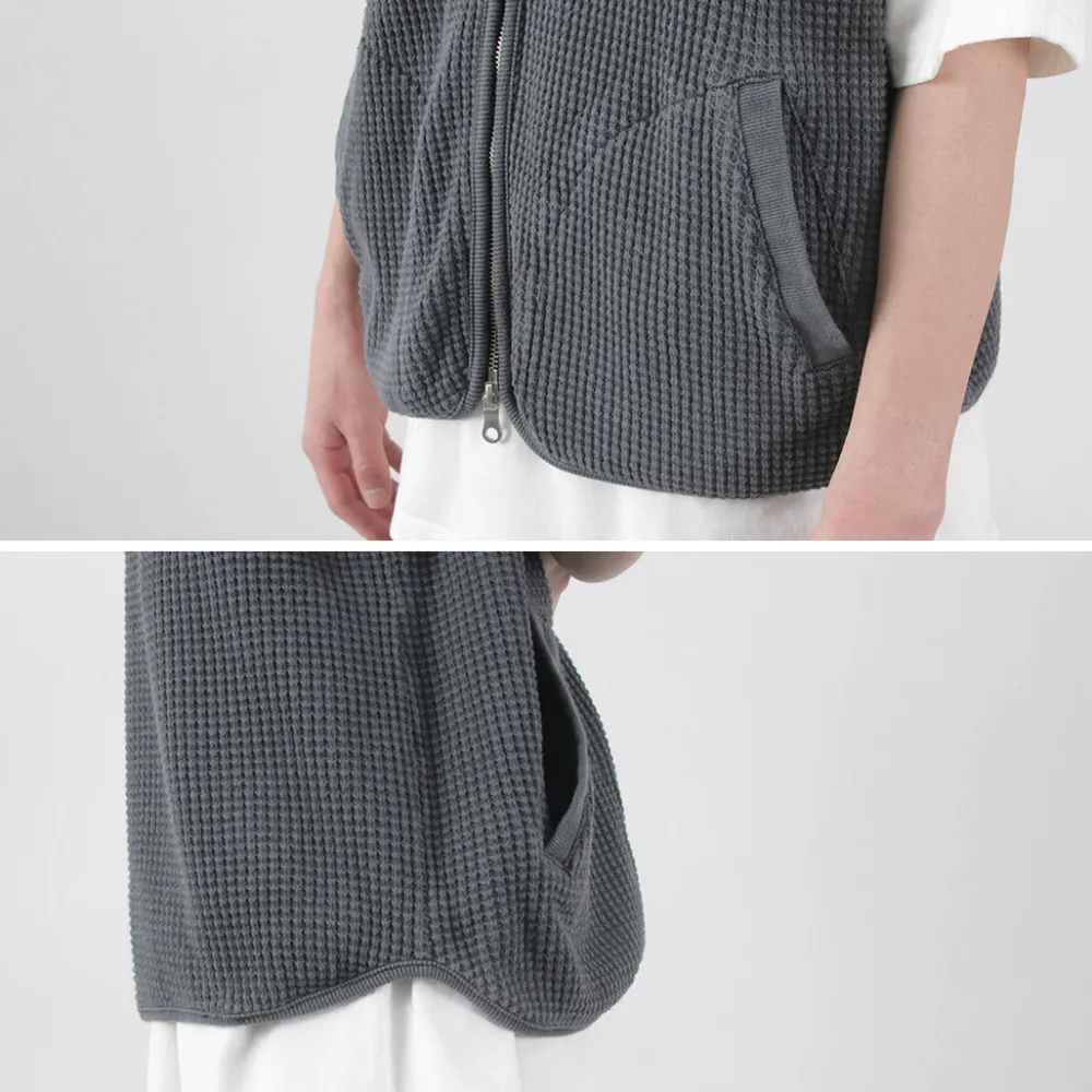 SI Sweatshirts^/ Waffle Zip Vest