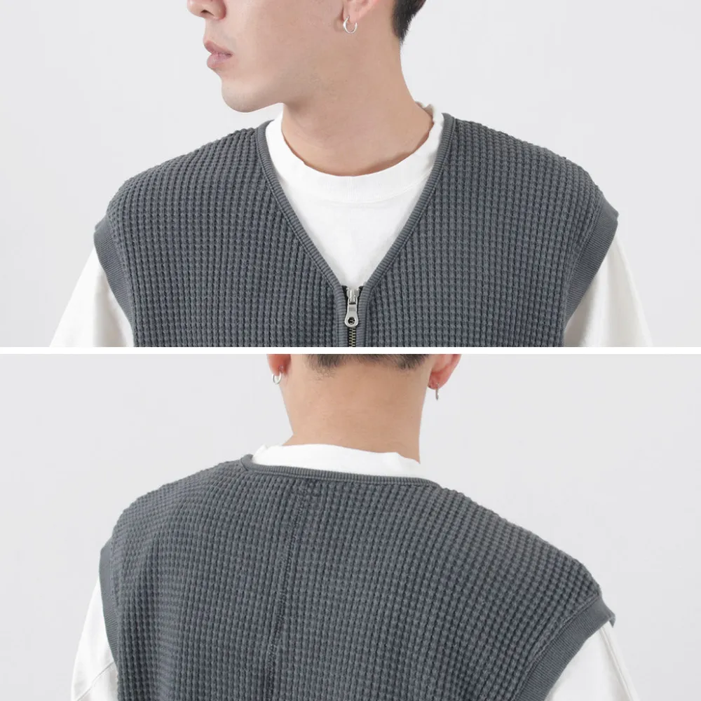 SI Sweatshirts^/ Waffle Zip Vest