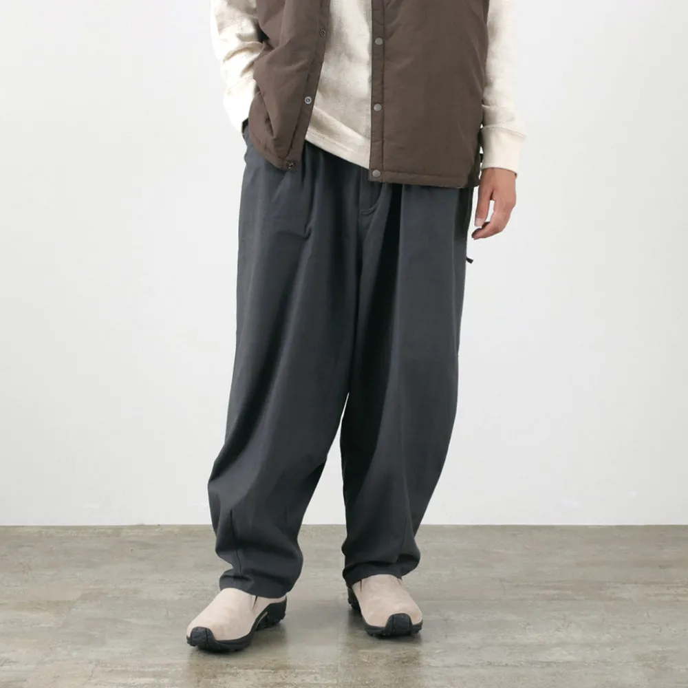 SLOW HANDS Trousers^/ Back Satin Poofy Tuck Pants