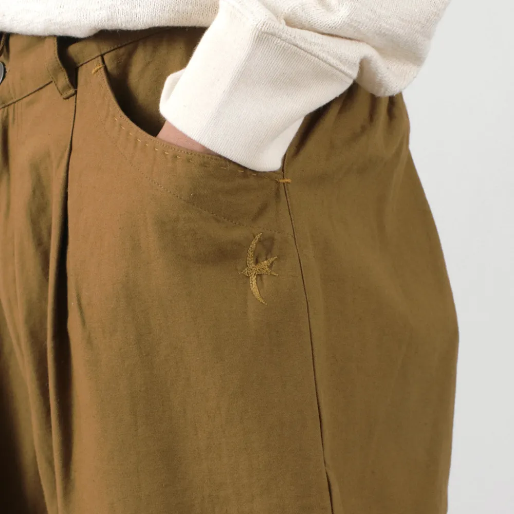 SLOW HANDS Trousers^/ Back Satin Poofy Tuck Pants