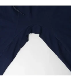 SLOW HANDS Trousers^/ Denim Stretch Pile Wandering Pants navy