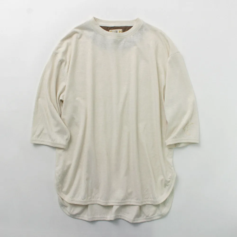 SLOW HANDS T-Shirts^/ Hemp Cotton Crew Neck T-Shirt
