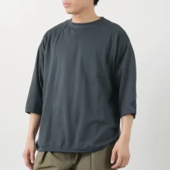 SLOW HANDS T-Shirts^/ Hemp Cotton Crew Neck T-Shirt