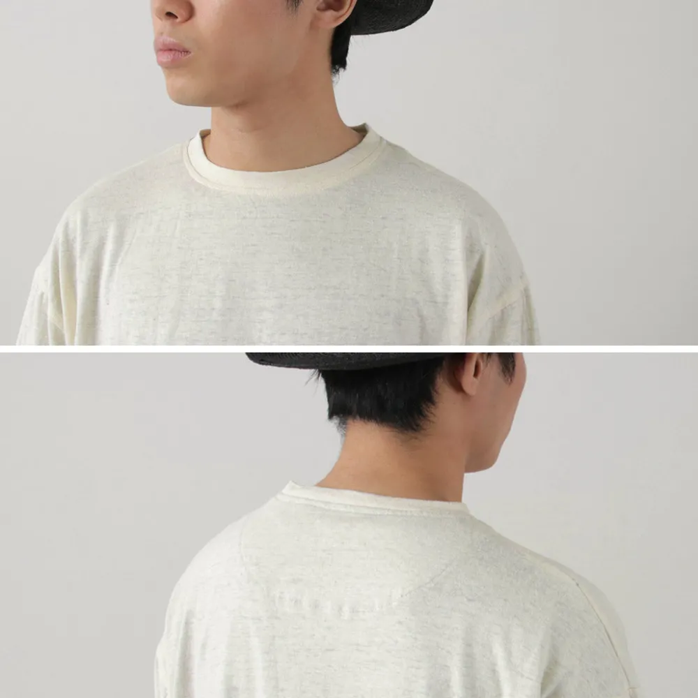 SLOW HANDS T-Shirts^/ Hemp Cotton Crew Neck T-Shirt