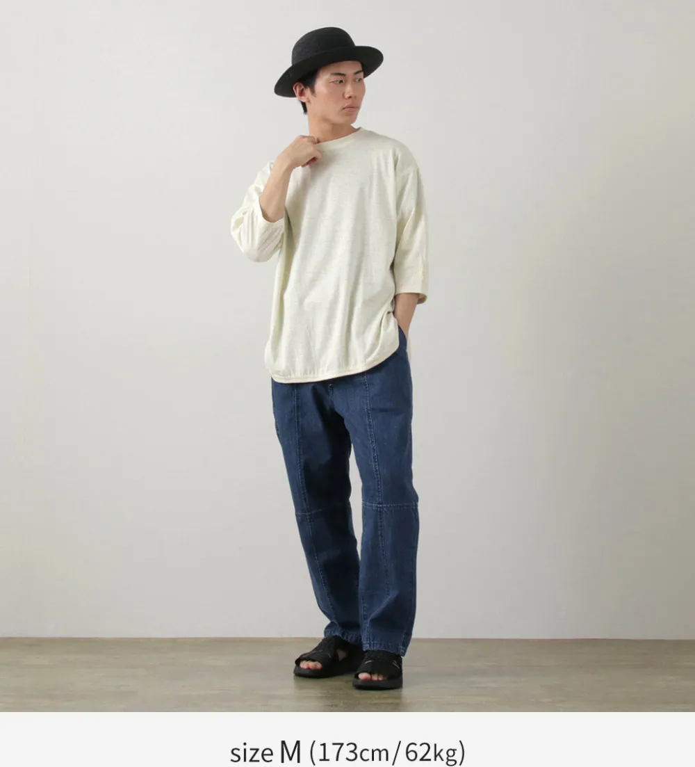 SLOW HANDS T-Shirts^/ Hemp Cotton Crew Neck T-Shirt