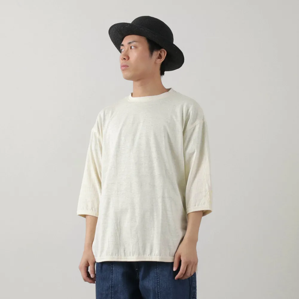 SLOW HANDS T-Shirts^/ Hemp Cotton Crew Neck T-Shirt