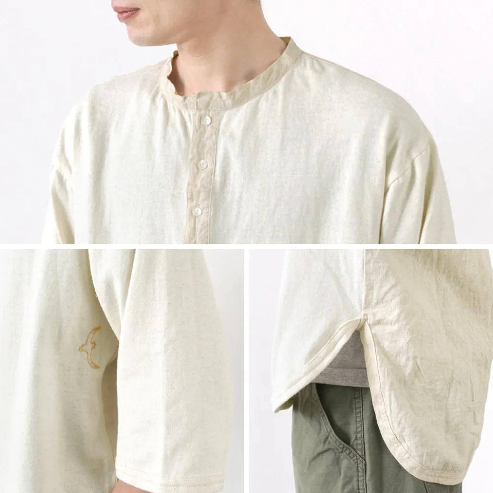 SLOW HANDS T-Shirts^/ Henry Neck Combi T-Shirt