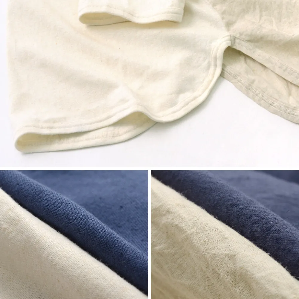 SLOW HANDS T-Shirts^/ Henry Neck Combi T-Shirt