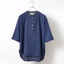 SLOW HANDS T-Shirts^/ Henry Neck Combi T-Shirt