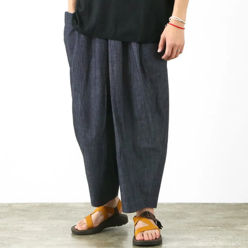 SLOW HANDS Trousers^/ Light Denim Beach Pants
