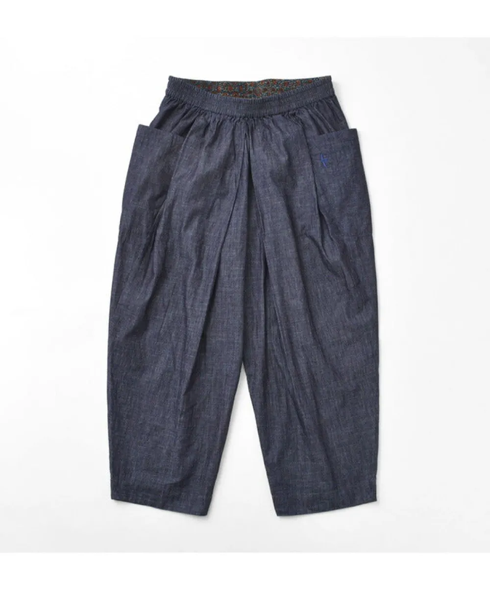 SLOW HANDS Trousers^/ Light Denim Beach Pants