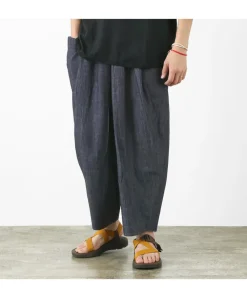 SLOW HANDS Trousers^/ Light Denim Beach Pants