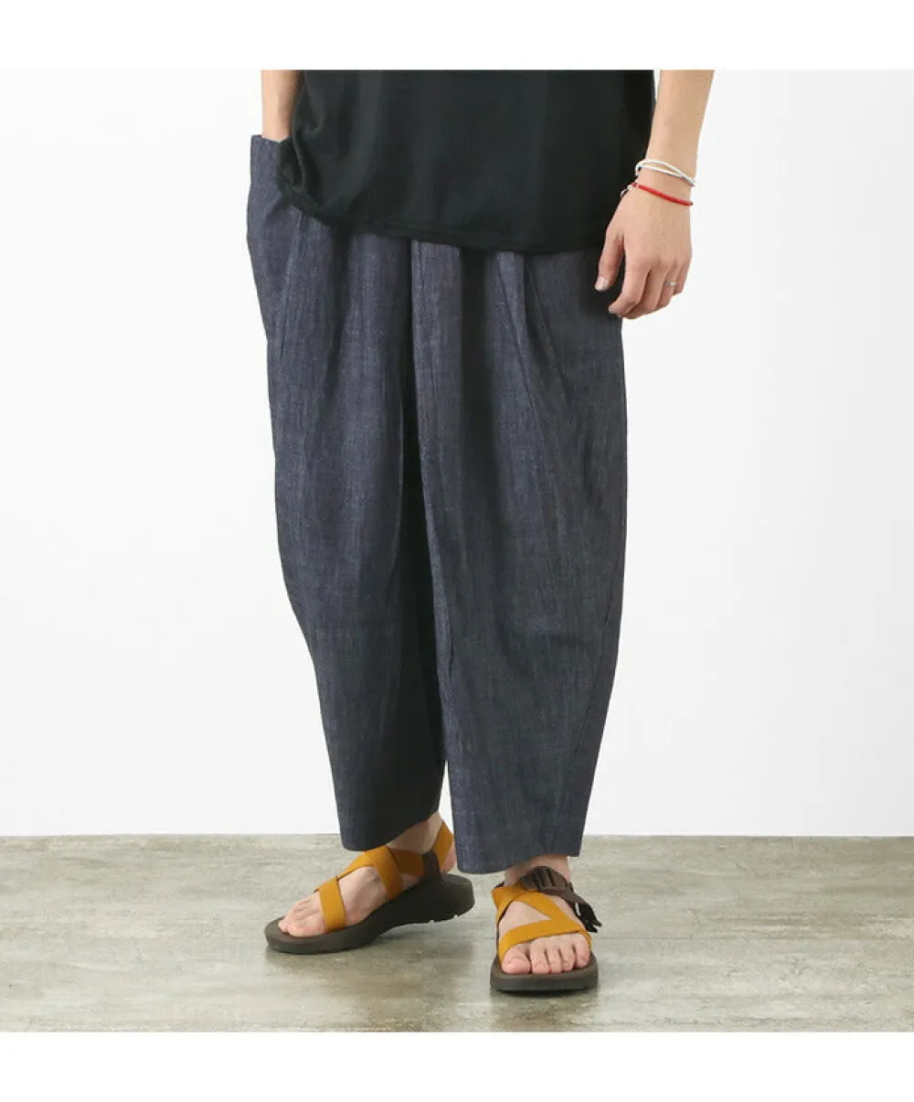 SLOW HANDS Trousers^/ Light Denim Beach Pants