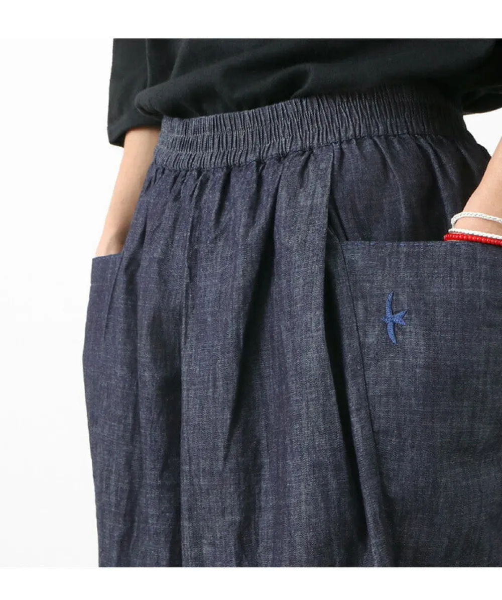 SLOW HANDS Trousers^/ Light Denim Beach Pants