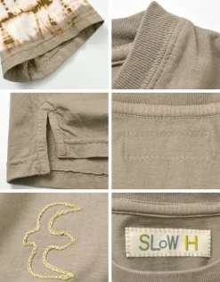 SLOW HANDS T-Shirts^/ Tie-Dye Sleeve T-Shirt