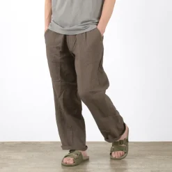 SLOW HANDS Trousers^/ Triple gauze tuck work trousers