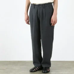 SLOW HANDS Trousers^/ Triple gauze tuck work trousers