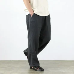 SLOW HANDS Trousers^/ Triple gauze tuck work trousers