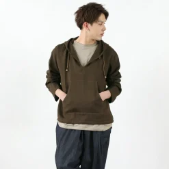 SLOW HANDS Sweatshirts^/ Triple gauze Mexican parka