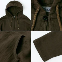 SLOW HANDS Sweatshirts^/ Triple gauze Mexican parka
