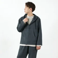 SLOW HANDS Sweatshirts^/ Triple gauze Mexican parka