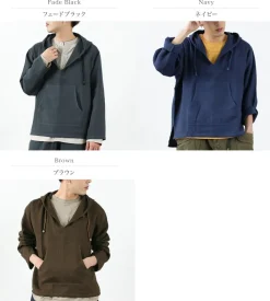 SLOW HANDS Sweatshirts^/ Triple gauze Mexican parka