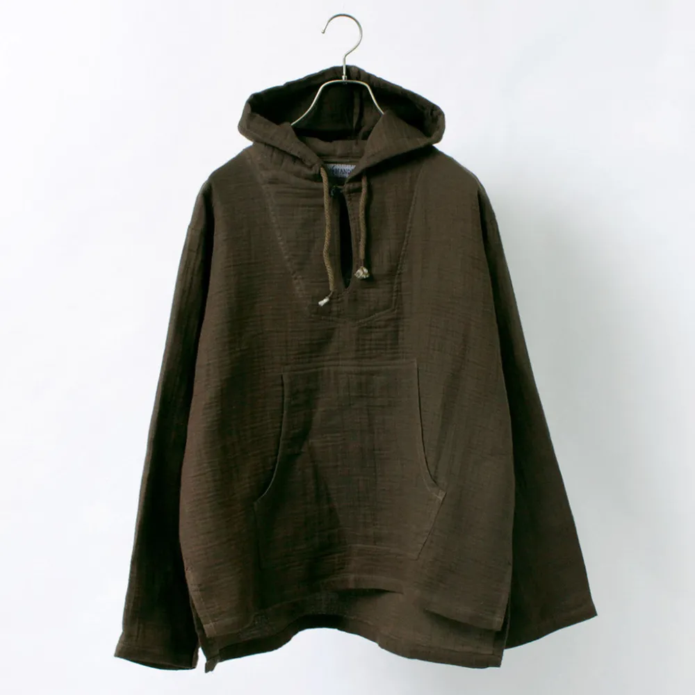 SLOW HANDS Sweatshirts^/ Triple gauze Mexican parka