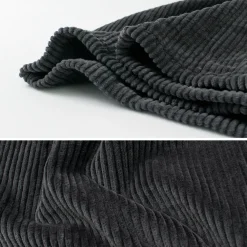 SLOW HANDS Trousers^/ Wide Corduroy Poofy Tuck Pants