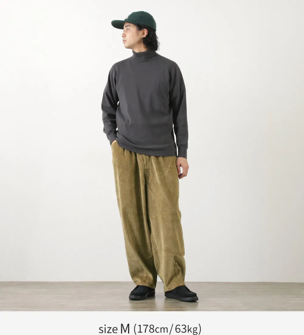 SLOW HANDS Trousers^/ Wide Corduroy Poofy Tuck Pants