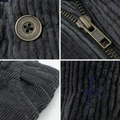 SLOW HANDS Trousers^/ Wide Corduroy Poofy Tuck Pants