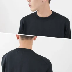 SOGLIA T-Shirts^/ Cotton Fitted Seamless Knit Tee
