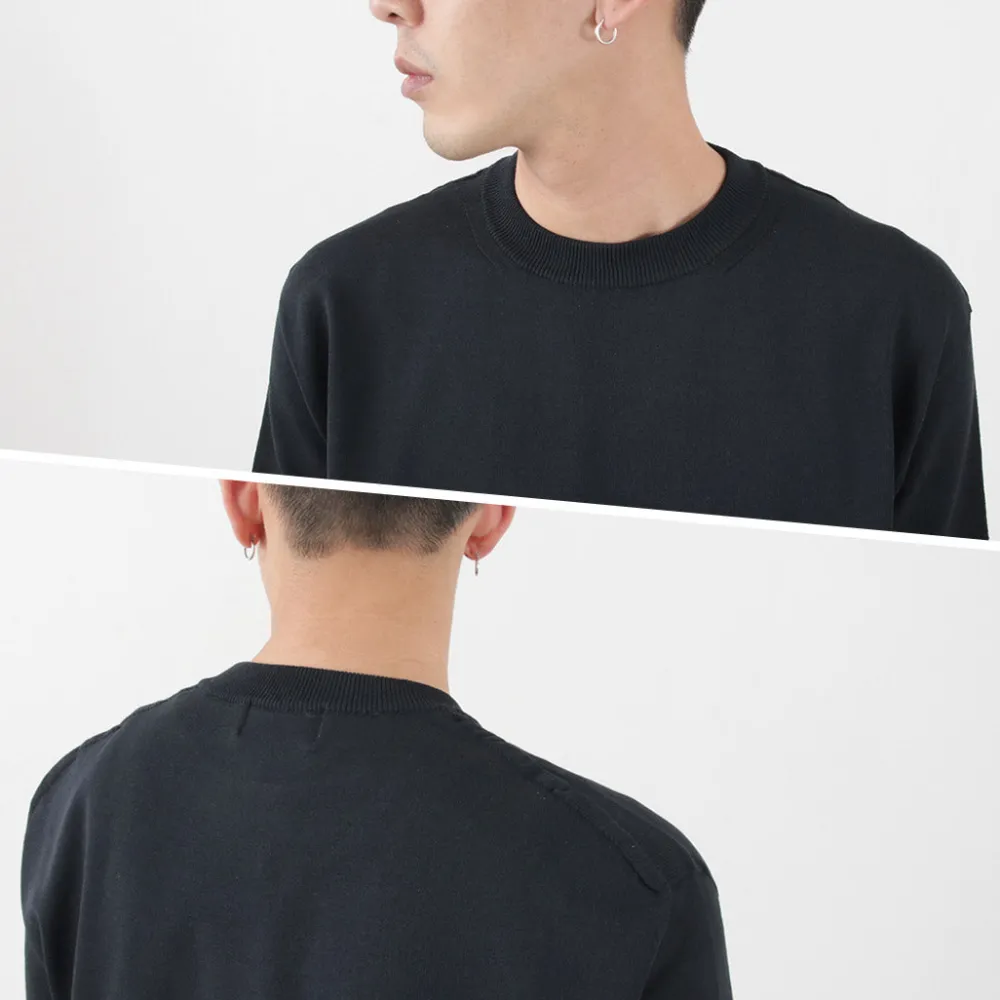 SOGLIA T-Shirts^/ Cotton Fitted Seamless Knit Tee