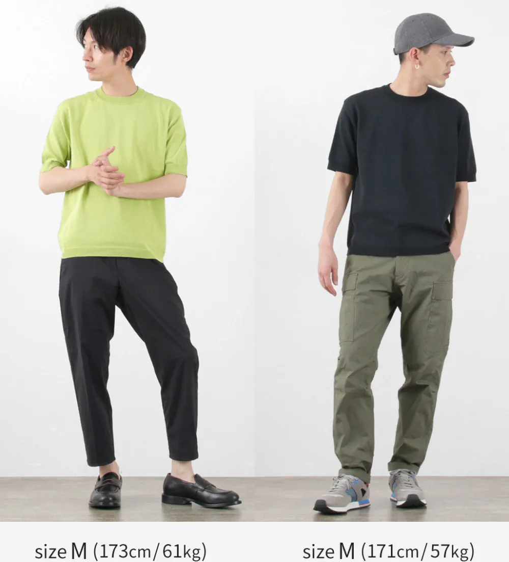 SOGLIA T-Shirts^/ Cotton Fitted Seamless Knit Tee