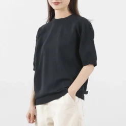 SOGLIA T-Shirts^/ Cotton Fitted Seamless Knit Tee